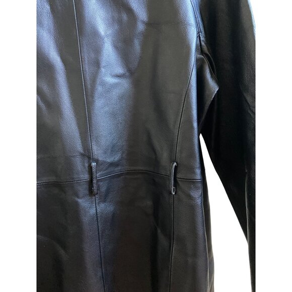 Chadwicks Womens Black Leather Jacket M - Picture 5 of 5